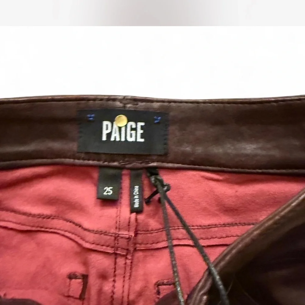 PAIGE leather Skinny Pants - Picture 3 of 5